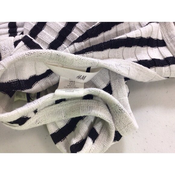 H&M Stripe Maxi Dress Nautical Womens Small - Picture 10 of 11